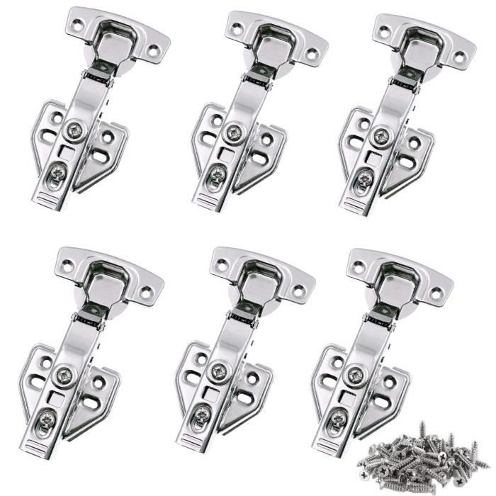 JZK 6x Fermez charnières de porte d