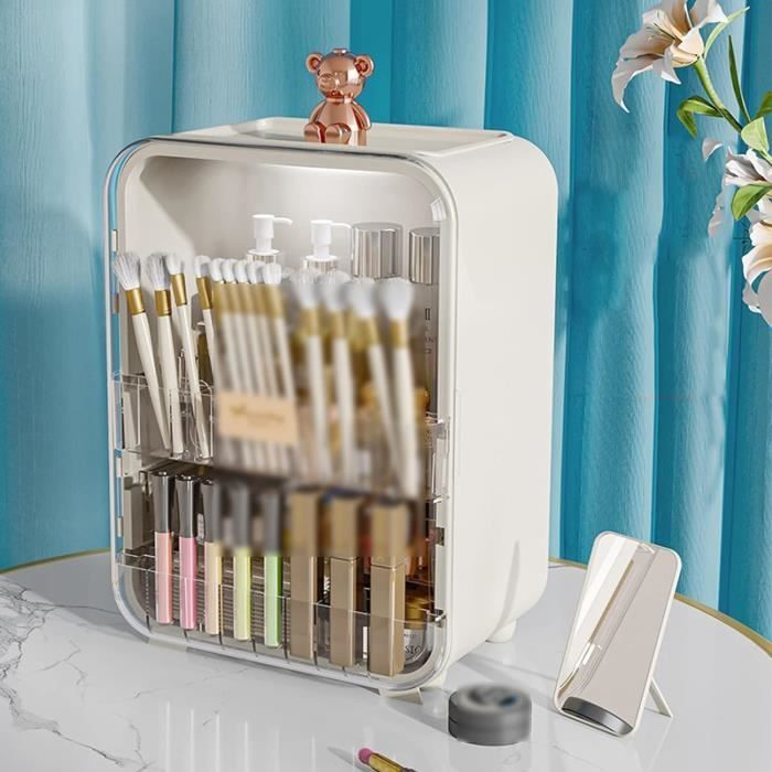 Organisateur De Maquillage Tournant YIEZI - 6 Plateaux Réglables 360° Transparent