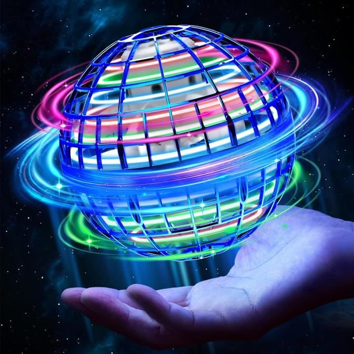Boule Volante Lumineuse, Flying Spinner 360 ° Rotation avec Lumière  RGB,Intelligent Flying Boomerang Ball, Magique Mini Drone - Cdiscount TV  Son Photo