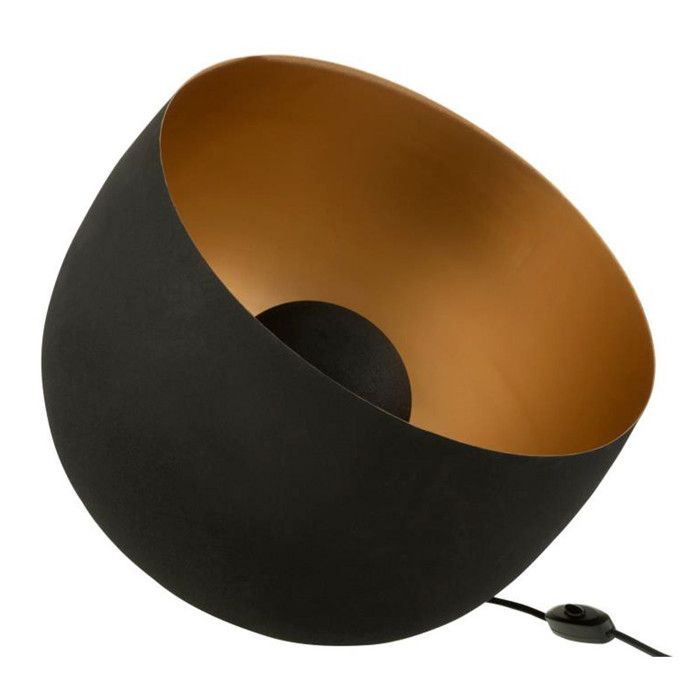 Lampe à Poser en Métal Mila 43cm Noir