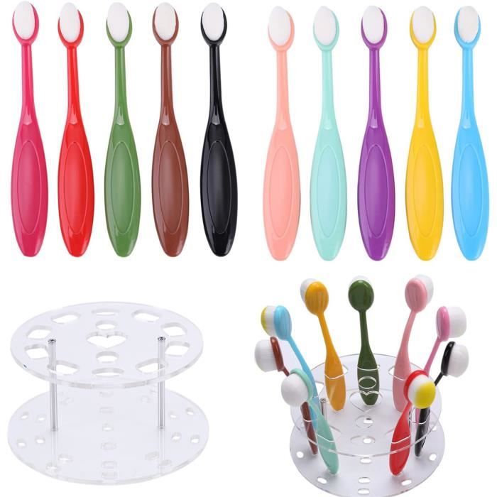 Kit De 10 Pinceaux Mélangeurs D'Encre - Tailles Mixtes Pour Scrapbooking, Cartes Et Arts Créatifs