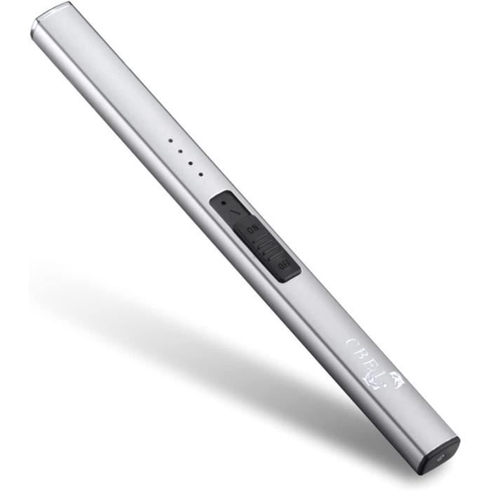 Briquet Électrique Rechargeable USB - Long Pour Bougies, Cuisinière, Cheminée - Sécurité Enfants