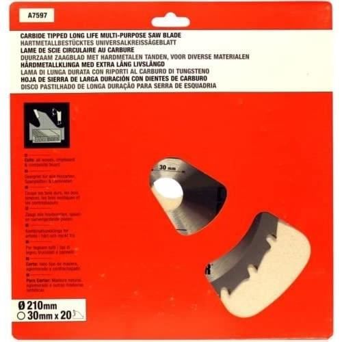 Saxton TCT TCT255100TTCG Lame De Scie Circulaire 255 Mm X 100 Dents X 30 Mm Alésage (anneaux De