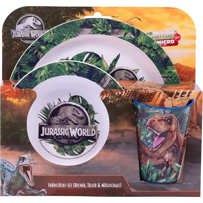 Ensemble Petit-Déjeuner Baby Shark 3 Pièces - Assiette, Bol, Gobelet En Mélamine, Micro-ondable