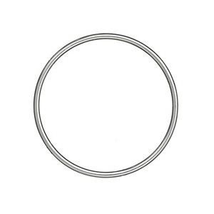 Bracelet jonc massif en Argent 925 - 1001 BIJOUX - Diamètre 6.2 cm