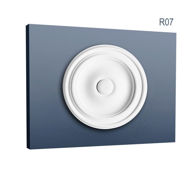 Rosace En Plâtre Décorative Pour Plafond - 60x60 Cm - Style Baroque Fait Main - Réf X17