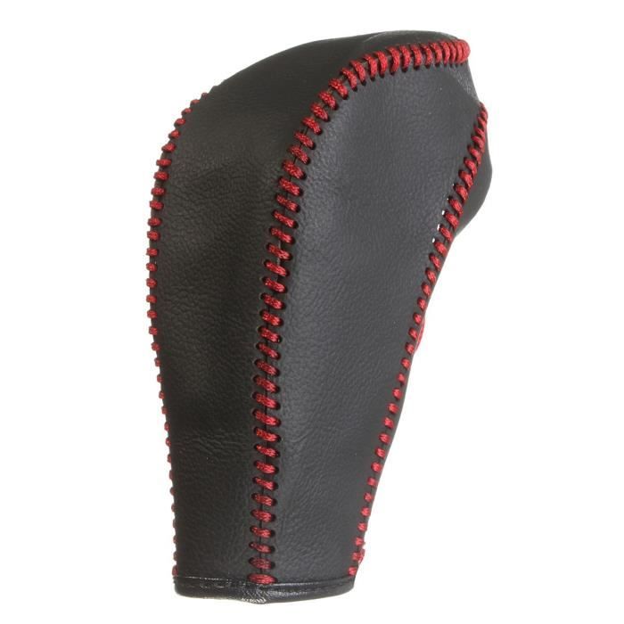 Housse Levier Vitesse BMW Série 3 E90 E91 E92 E93 - Cuir Synthétique, Couture Tricolore M Power - 6