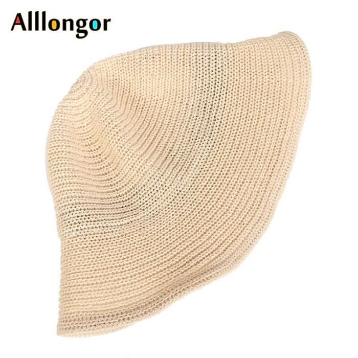 Chapeau Soleil Femme Maille Organza, Large Bord Rose, Pour Plage Et Soirée