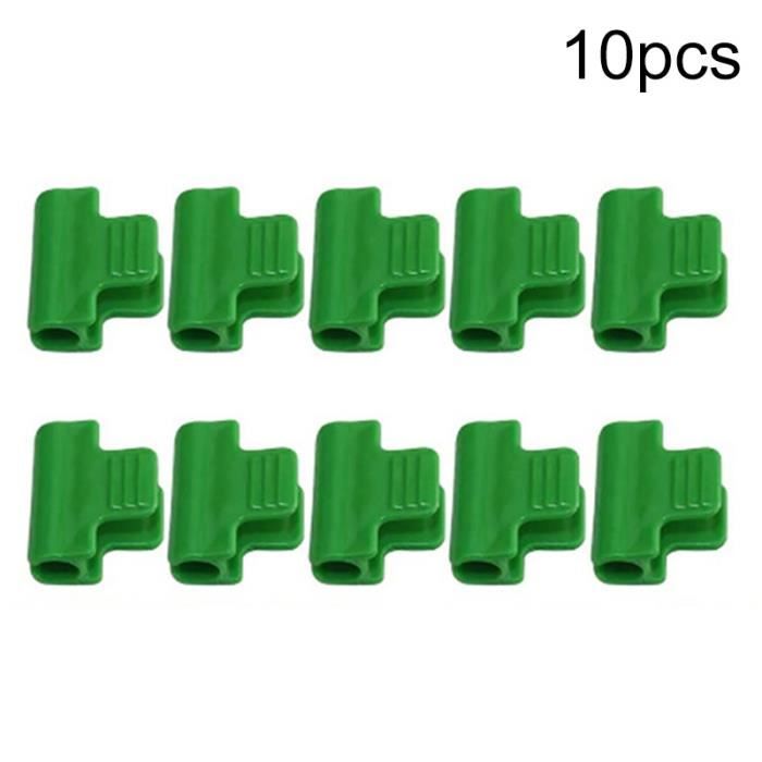 Lot De 48 Pinces De Serre En Plastique Vert - Pour Tubes 0,8cm Ou 1,9cm - Fixation Bâches Et Filets