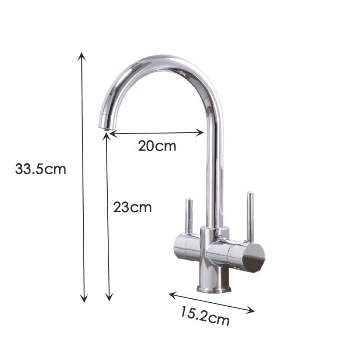 Robinet De Cuisine Mural Rohl Acqui A1456XMWSIB-2 - Laiton Italien - Neuf