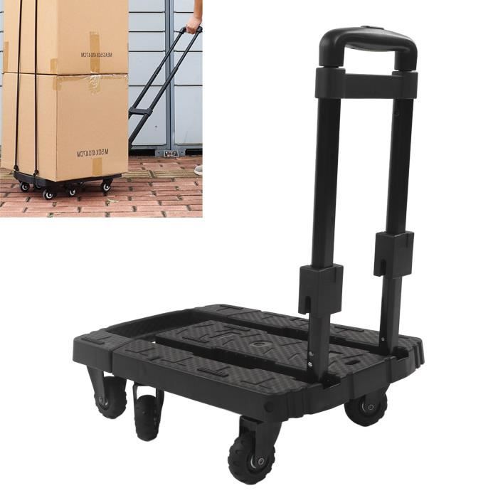 Chariot Pliable MagiDeal 2 Roues - Léger, Capacité 35 Kg, Poignée Télescopique, Avec Sangles élastiques - Parfait Pour Courses Et Transport