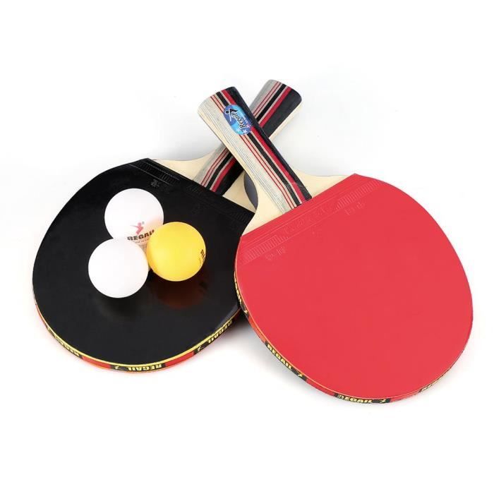 2 Joueurs 3 balles de ping-Pong pour lécole Explopur Tennis de Table 2 Raquettes de Tennis de Table