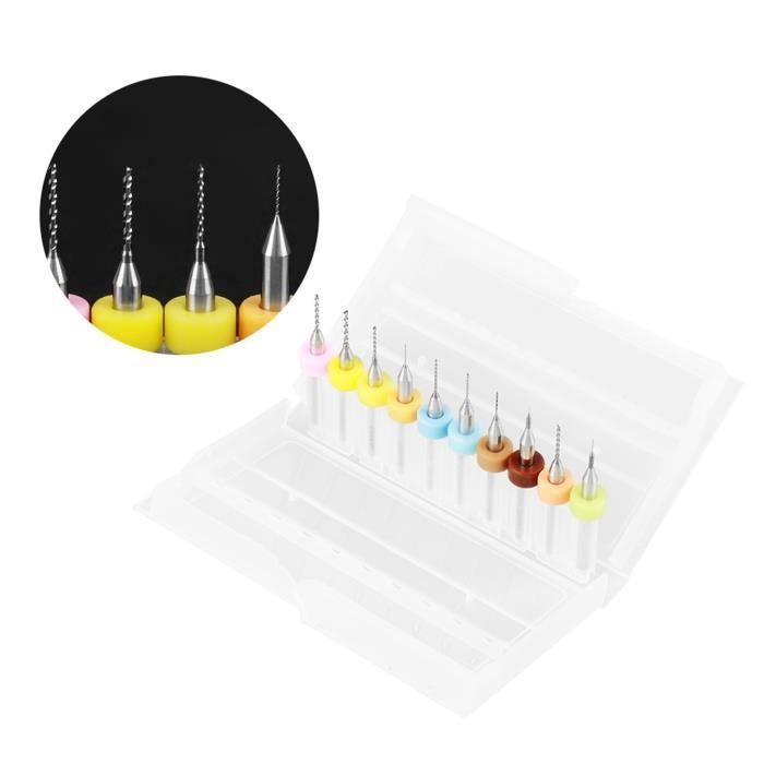 Lot De 20 Micro-forets En Carbure De Tungstène Pour Circuits Imprimes Pcb~p117564722