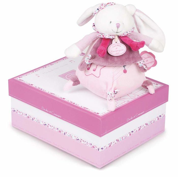 Boîte à musique Cerise Le Lapin - DOUDOU ET COMPAGNIE - Rose - Bébé - 0 mois - Naissance - Fille