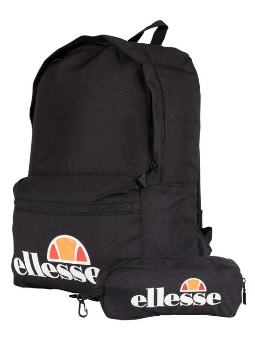 ellesse rolby sac à dos retour à l'école sac à dos avec étui à crayons noir saay0591