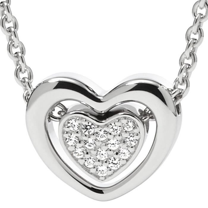 Fossil - Fossil JFS00300 Femmes Collier Coeur Argent Zirconia 47 cm Réf  38054 - Achat / Vente sautoir et collier Fossil - Fossil JFS00300 -