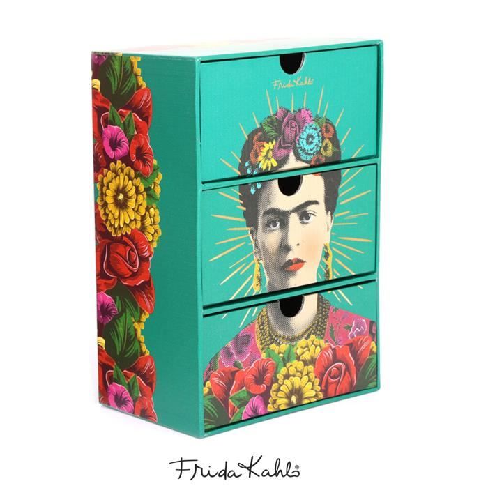 Boite de rangement bijoux 'Frida Kahlo' vert 22x15x10 cm [A0604] Cdiscount Maison