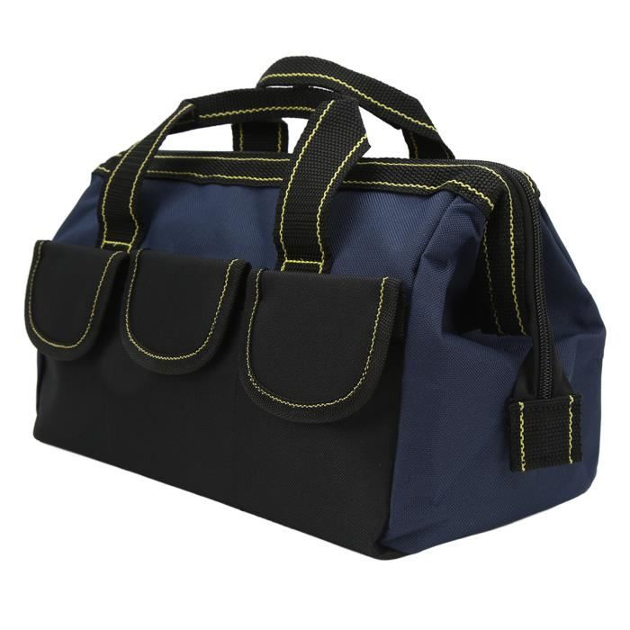 Fdit Sac à outils Outils en tissu Oxford épaissi Organisateur de support de sac à bandoulière