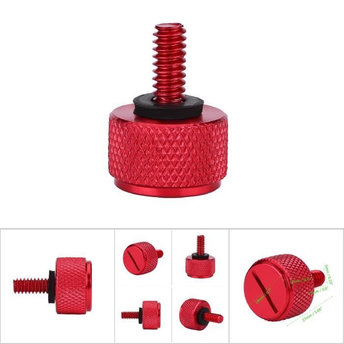 Boulon De Siège Arrière De Moto Moleté En Aluminium De 6mm, Conception