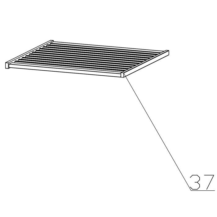Clayette bois (repère 37) Cave à vin 49128101 HAIER - Haier