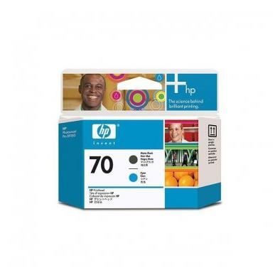 HP 70 Tête d'impression et Cyan HP - vue 2