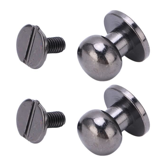 RIVET,Silver-6MM--Pointes métalliques carrées pour vêtements, 4 griffes, Rivets pyramides pour l