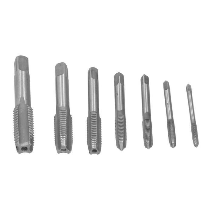 Jeu De 3 Tarauds à Main M8 x 1,0 HSS - Taraud, filière en coffret et à Jeu De 3 Tarauds à Main M8 x 1,0 HSS - Taraud, filière en coffret et à