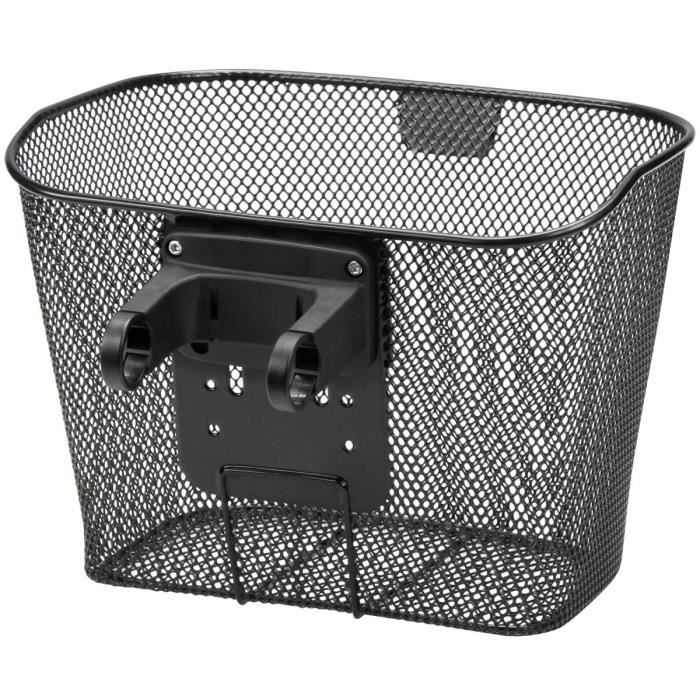 Panier avant vélo KLICKFIX E avec support noir - Charge 7 kg