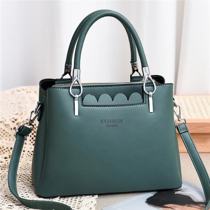 Sac à Main Messenger Ikaif Pour Femme - Grand Sac Bandoulière En Simili Cuir Souple - Pratique Et élégant