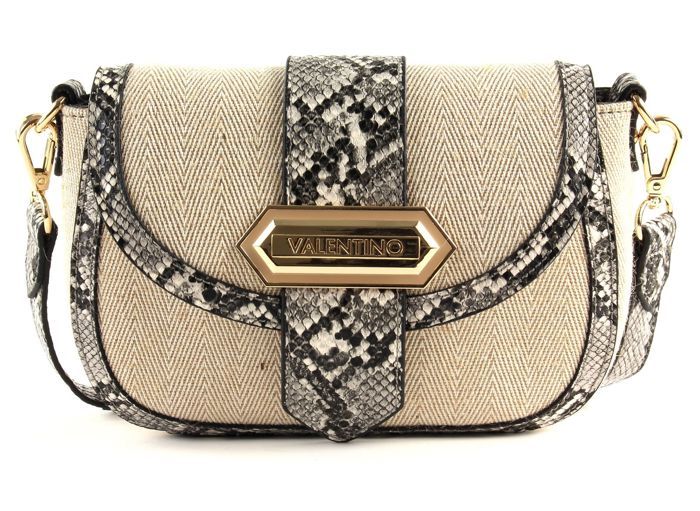 Sac à Bandoulière Valentino Garavani 'Barrio Flap Bag' - Couleur Ecru / Multi, En PVC Texturé, Neuf Avec étiquettes
