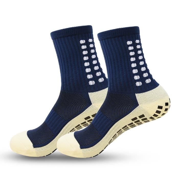 Chaussettes de sport antidérapantes pour homme MOBIGARLAN - modèle XH470a - Bleu marine - Respirantes