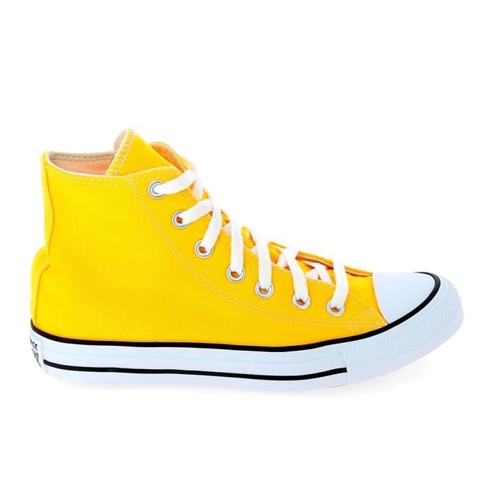 chaussure converse femme jaune