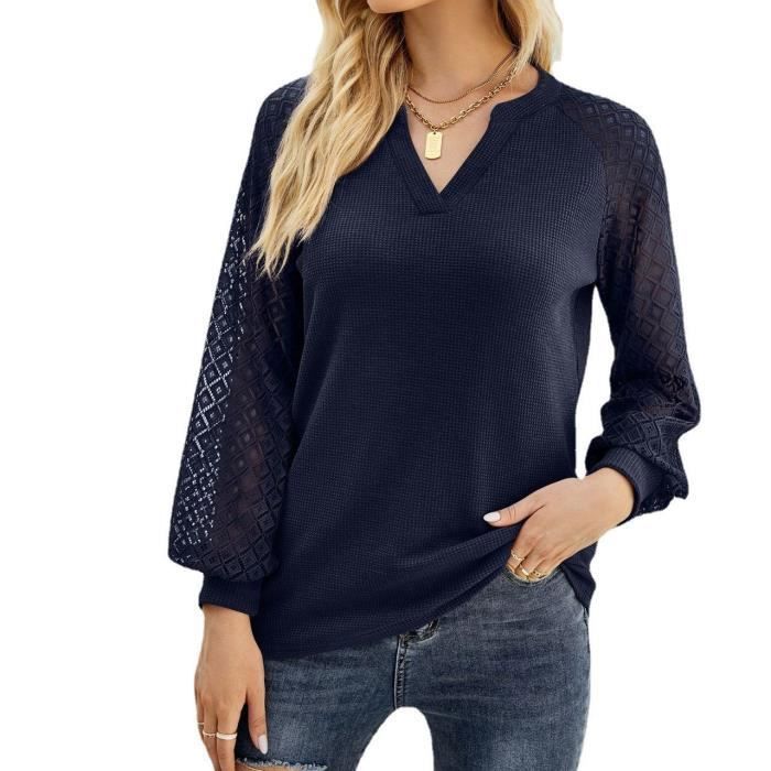 Tee-shirt manches longues femme orange