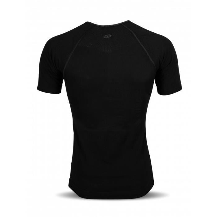 t-shirt bv sport r-tech evo2 - noir - homme - running - léger et respirant