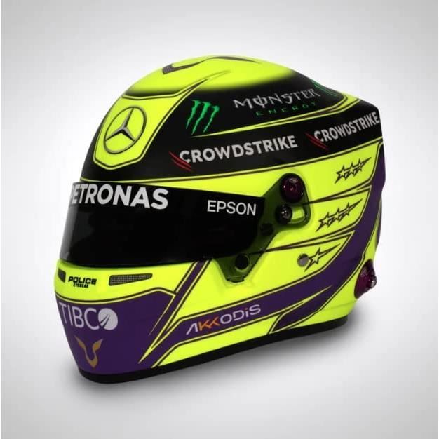 Casque Spark 1:5 Hamilton Mercedes AMG F1 2024 – Modèle Résine Prévente