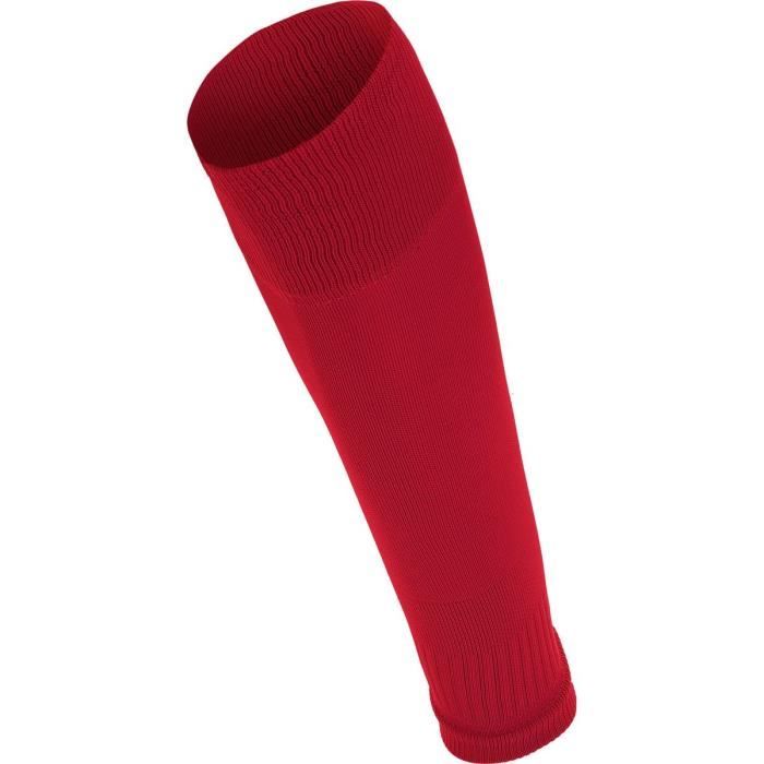 macron sprint chaussettes de football footless - rouge | taille: 35/38