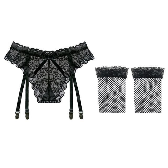Ensemble Lingerie En Dentelle Blanche échelle 1/6 Pour Poupée Mannequin - Soutien-gorge Et Bas Jarretelles