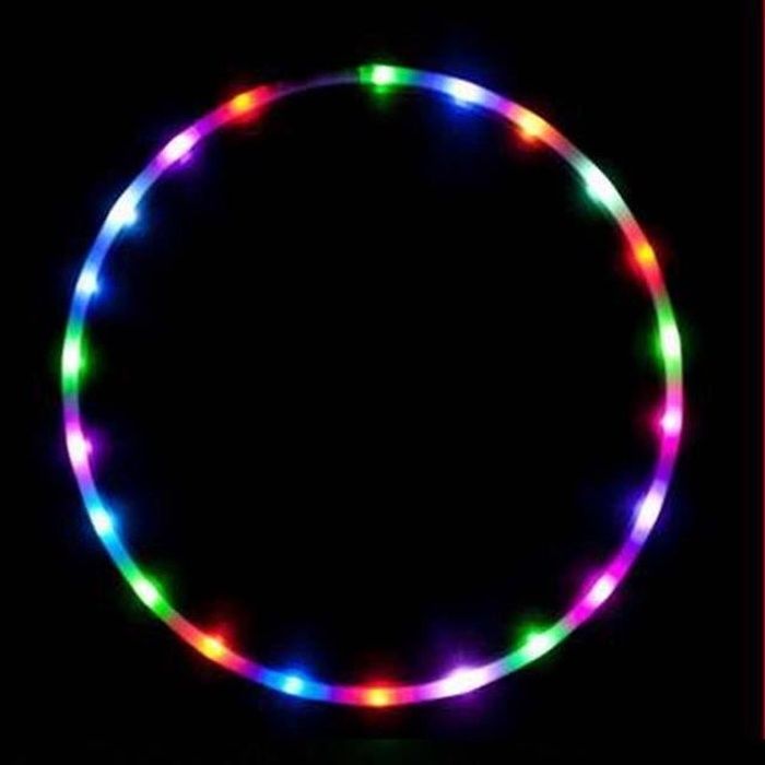 LED Cerceau de Fitness Hoop UltraGrip Glitter Travel Hula Hoop Pliable Hula Hoop Pondere Pour Aerobic et Hoop Danse 90cm Cdiscount Sport