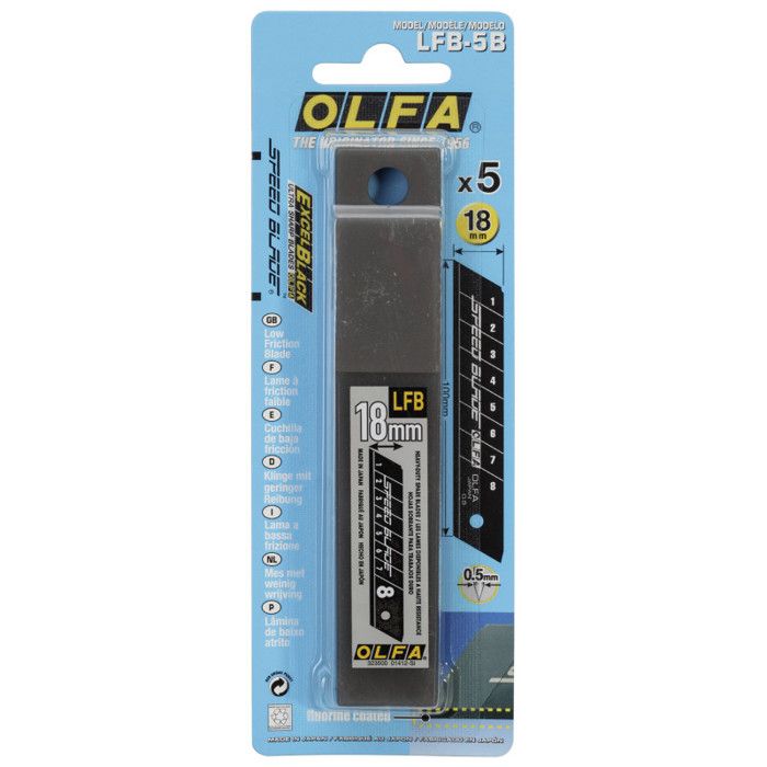 5 lames OLFA LFB-5B Speed Blade de 18 mm - CARPENTRAS SIGN - OL23100