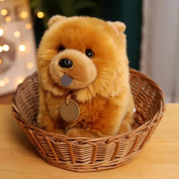 Comparer les prix de Jouet en peluche - OMABETA - Peluche chien Chow - 25cm - Doux - Multifonctionnel