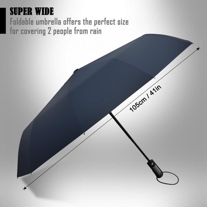 avec Le Parapluie Portable Compact Logo Voiture,P/_eugeot Parapluie Poign/ée Ergonomique Ouverture Automatique et Fermer YYD Voiture Voyage Pliant Parapluie