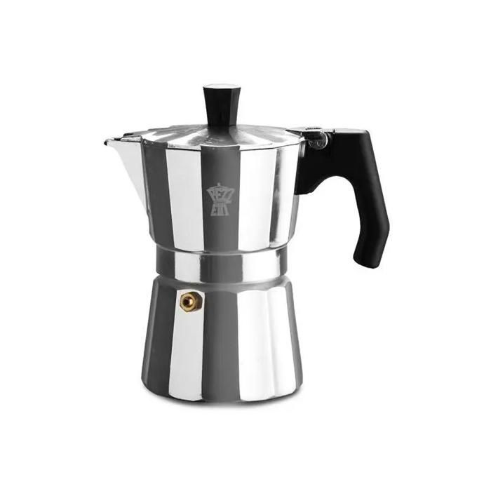 Cafetière Italienne Pezzetti Luxexpress 3 Tasses Aluminium - Poignée Résistante Chaleur Gaz Et Électrique