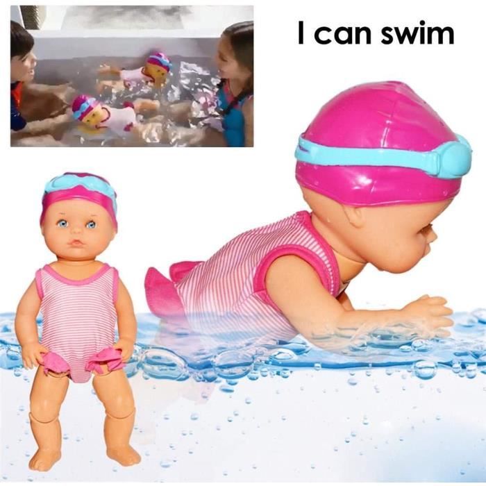 Poupee De Bebe Poupee De Natation Poupee Pour Baignoire Jouet D Eau Electrique Piscine Time Play Une Poupee Qui Nage Toute Seu Cdiscount Jeux Jouets