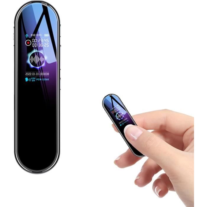 Enregistreur Vocal Avec 64 Go De Mémoire, Micro Espion Appareil D'écoute Espion Rechargeable Par