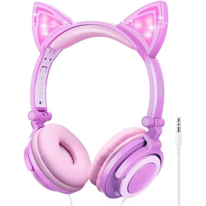 2 Packs Écouteurs Colorés Enfants Ecouteurs - Filaire Intra