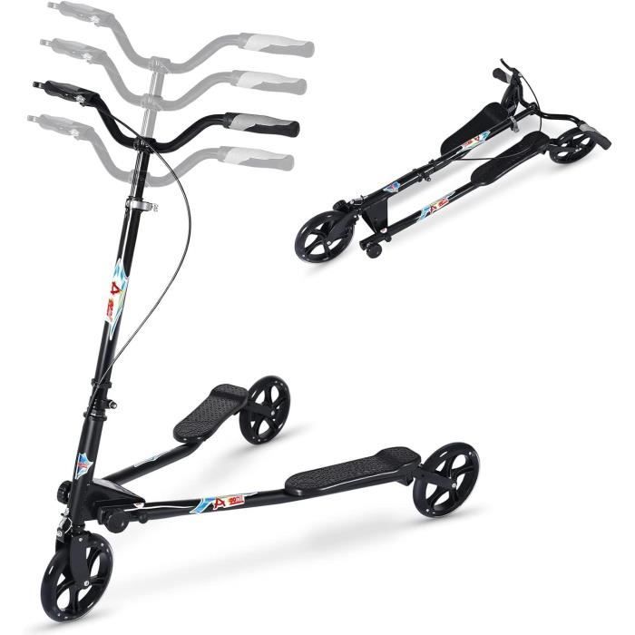 Trottinette patinette poignée frein béquille guidon réglable acier