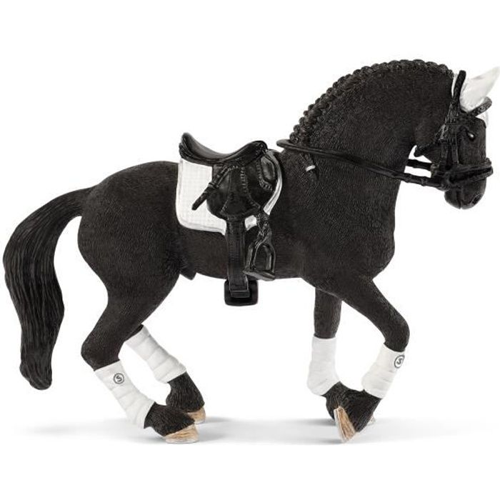 Schleich Horse Club Figurine Etalon Frison Concours Equestre Cdiscount Jeux Jouets