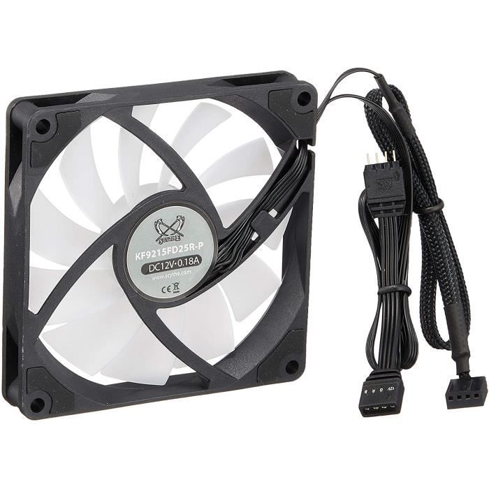 Scythe Kaze Flex Slim RGB PWM Ventilateur, 300-2500 U/min - 92mm