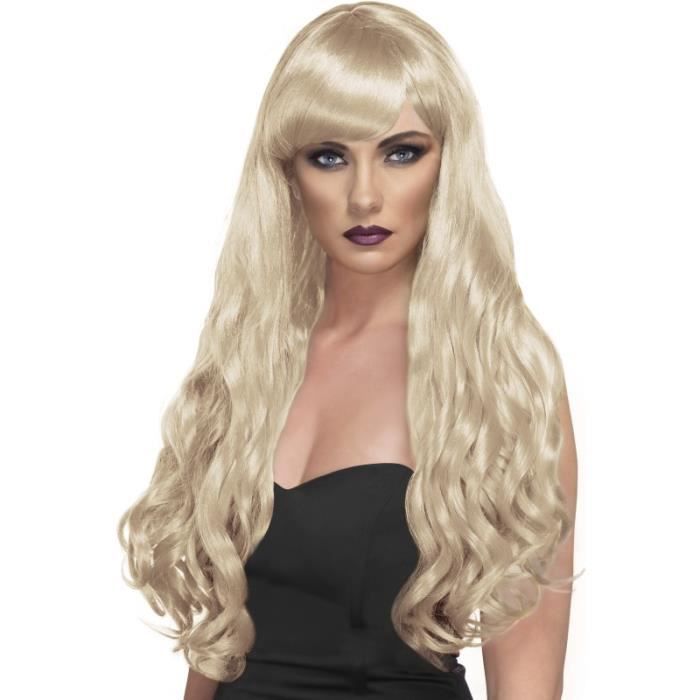 Perruque rétro blonde pour femme - Perruque déguisée - Taille