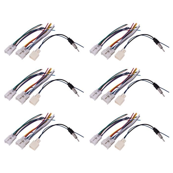 Haut Parleur IPhone 8 X AUTOHAUX Lot De 4 Connecteurs De Faisceau De Câbles De Haut-parleur Audio De Voiture Pour Toyota Pour Scion Pour Lexus Pour Mitsubishi Antenne De Toit Voiture